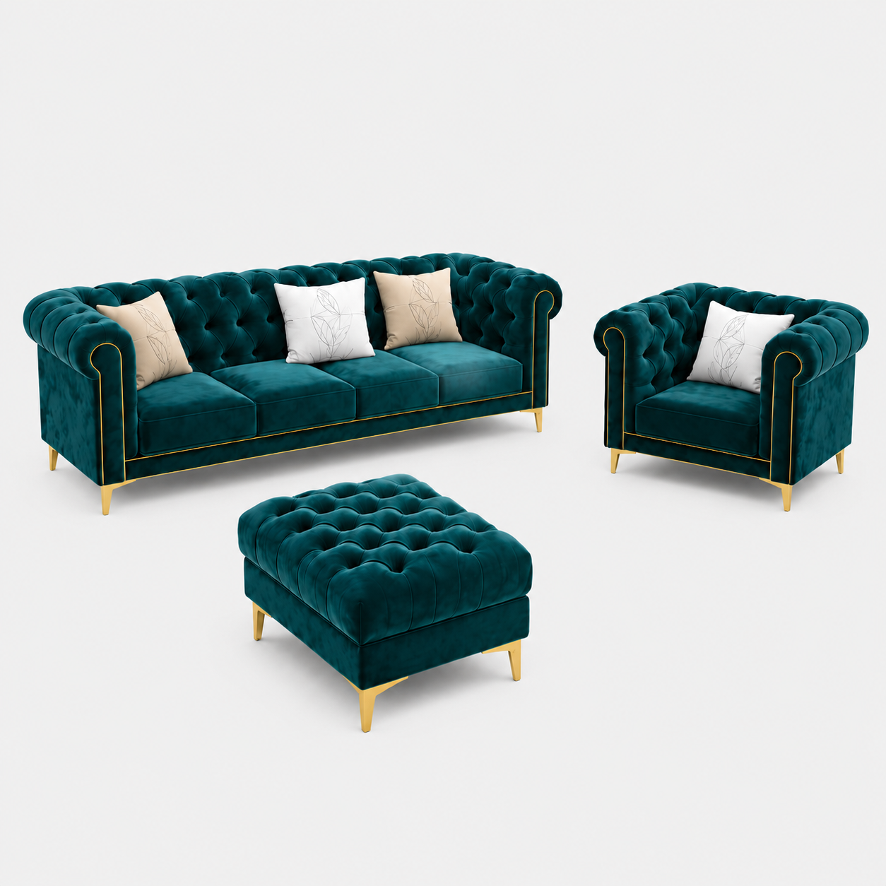 Emerald Royale Couch Set